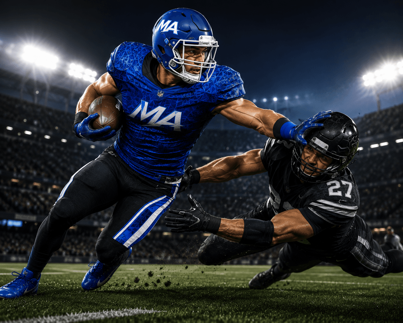 American Football uniforms